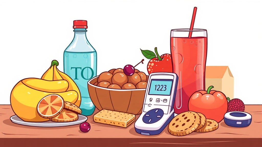 건강하게 단 음식 즐기는 방법 (illustration 스타일)