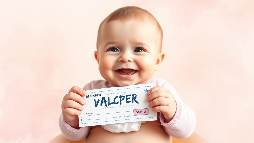 기저귀 바우처란? (watercolor 스타일)