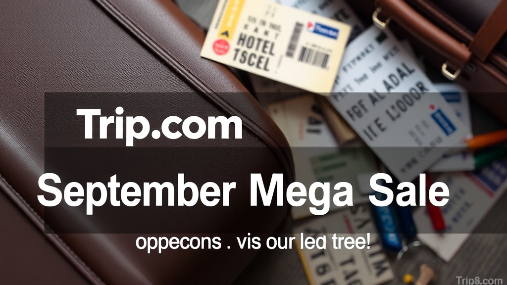 트립닷컴 9월 메가세일 혜택 (realistic 스타일)