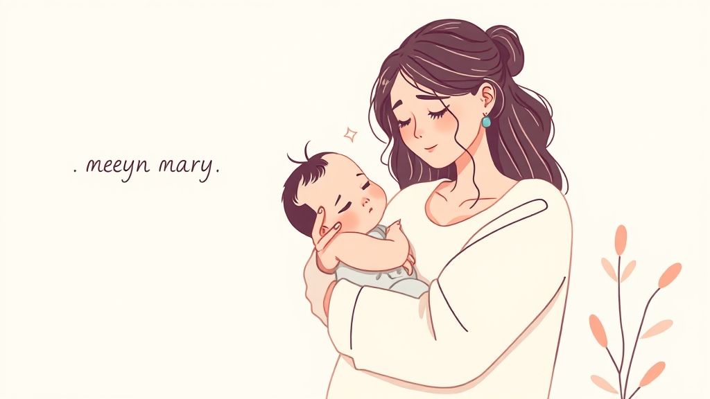 출산 후 관리 및 경과 (illustration 스타일)