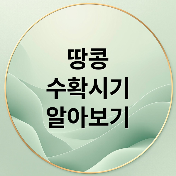 땅콩
수확시기
알아보기 (땅콩 수확시기 남부 중부)