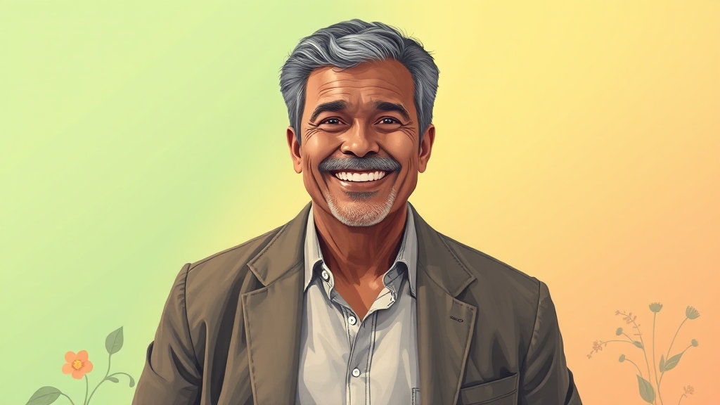 남성 갱년기 FAQ (illustration 스타일)