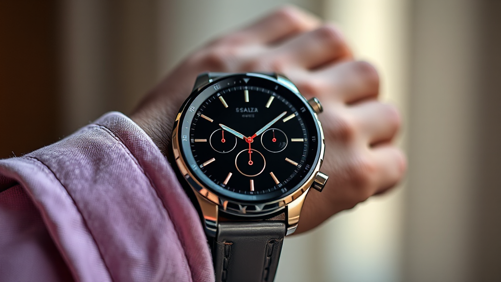 워치7 스트랩 교체 및 액세서리 활용 (realistic 스타일)