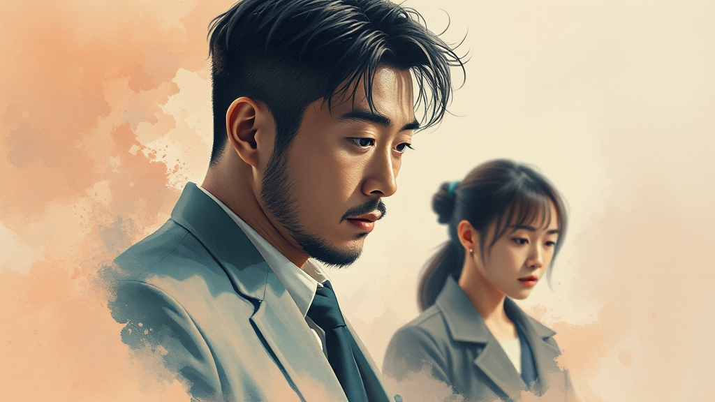 주요 사건과 갈등 (watercolor 스타일)