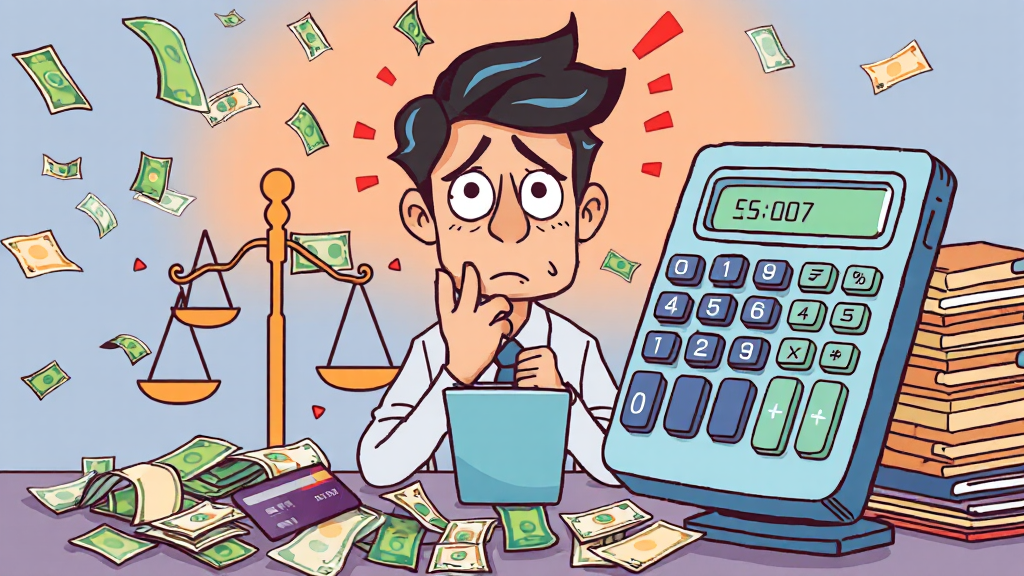 마이너스 통장 금리 및 한도 (cartoon 스타일)