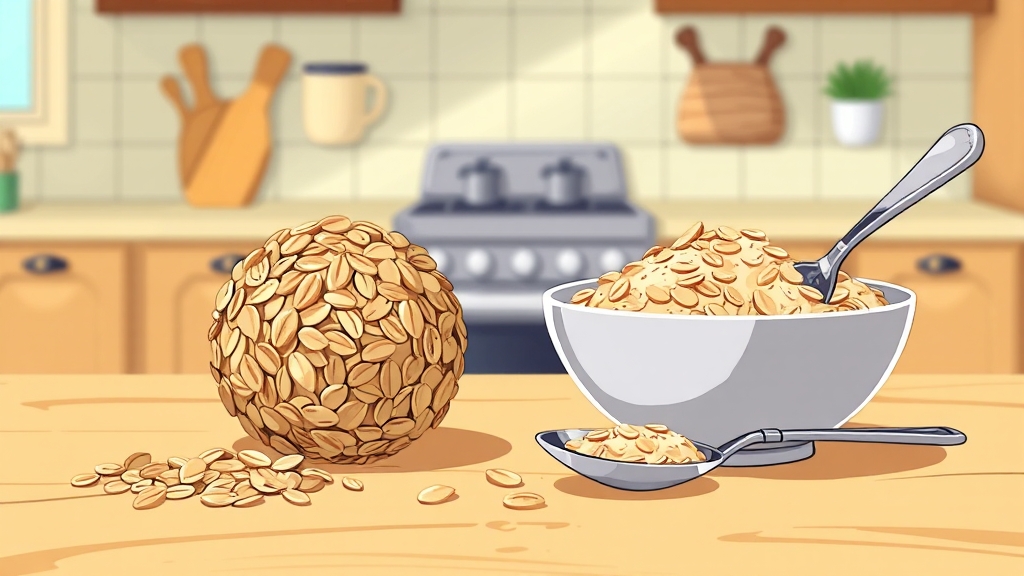 귀리 vs 오트밀, 뭐가 다를까? (cartoon 스타일)