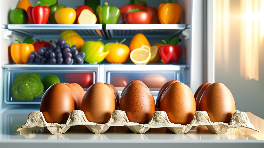 삶은 계란 신선하게 보관하는 비법 (realistic 스타일)