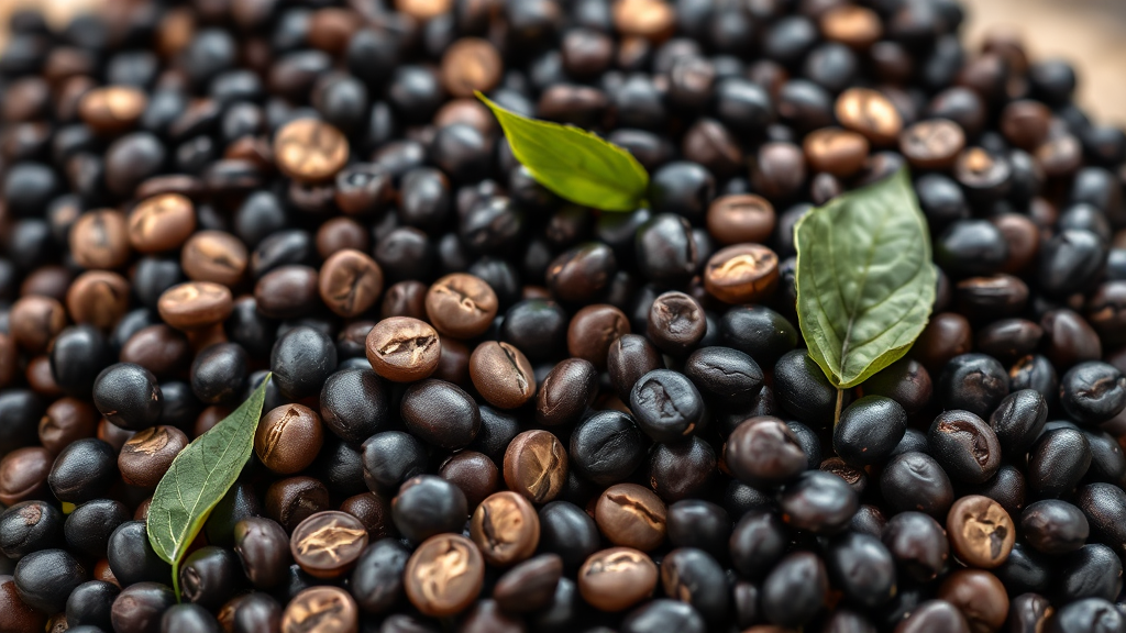 탈모 예방 식단: 모발 건강 위한 필수 영양소와 식품 총정리 8 검은콩과 콩류: 모발 성장에 필수적인 식품 (realistic 스타일)