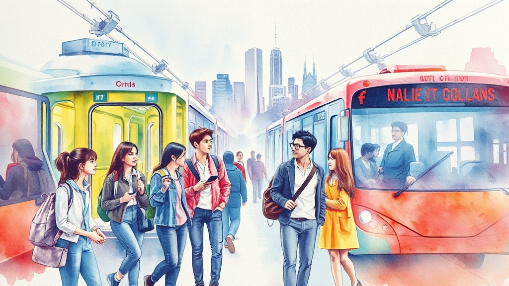 경기패스 vs 기후동행카드 (watercolor 스타일)