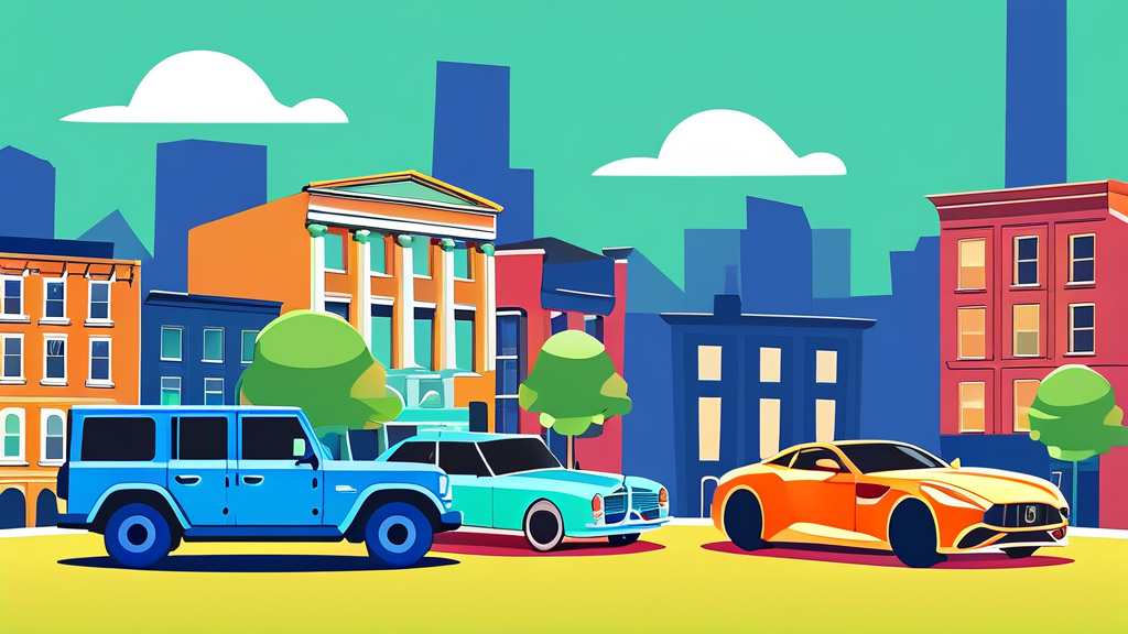 외제차 장기렌트: 간편함과 안정적인 비용 관리 (cartoon 스타일)