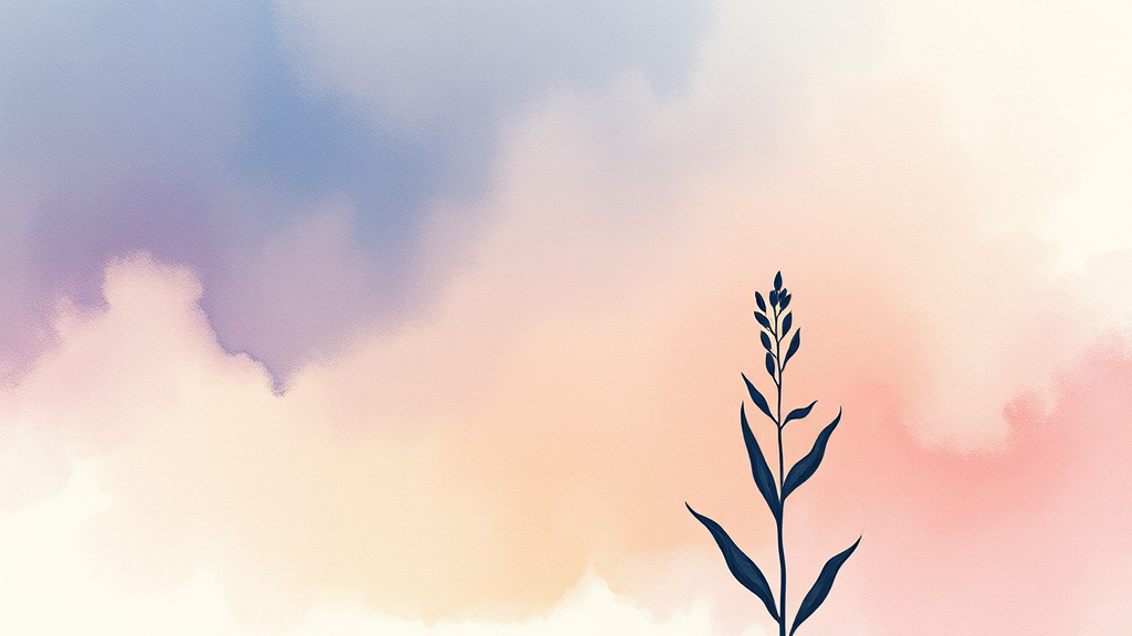 식물성 멜라토닌 효과 및 원리 (watercolor 스타일)