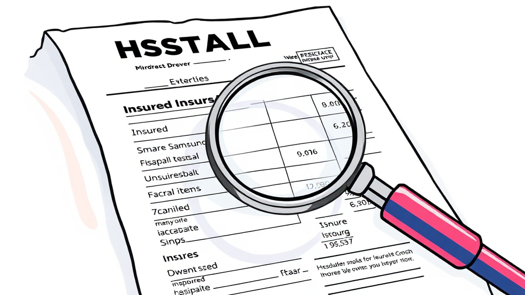 영수증으로 급여/비급여 구별법 (illustration 스타일)