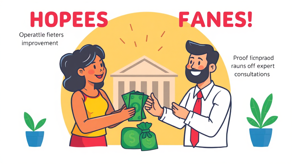 대출 활용 분야 및 사후 관리 방안 (cartoon 스타일)