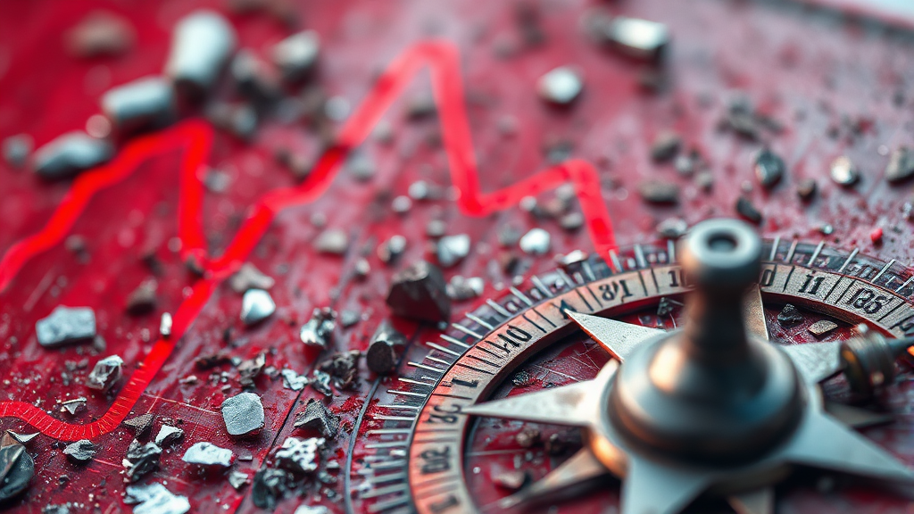 투자 시 위험 요소 및 주의사항 (realistic 스타일)