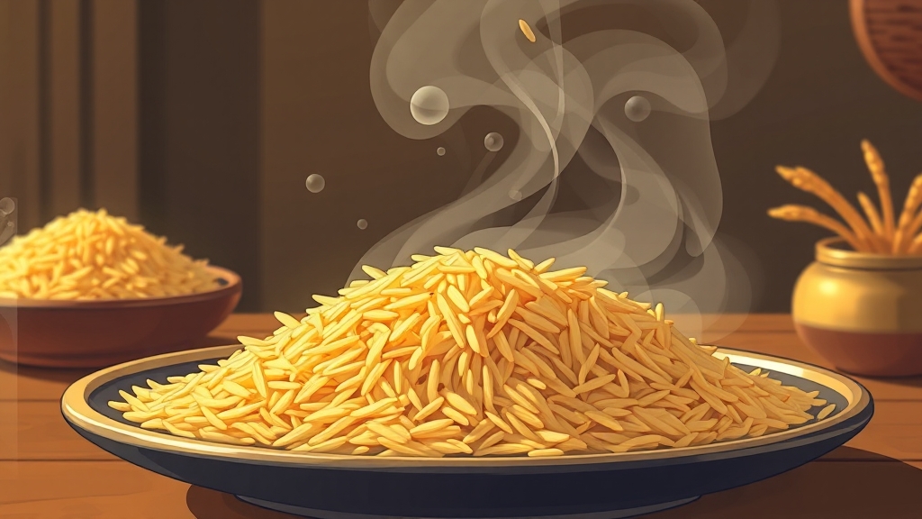 상황버섯쌀 밥 짓는 방법 (illustration 스타일)
