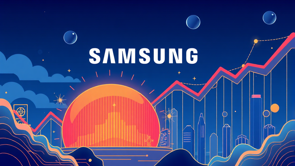 삼성전자 배당금 지급 후 주가 전망 및 투자 전략 (illustration 스타일)