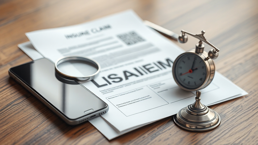 보험금 청구 절차 한눈에 보기 (realistic 스타일)