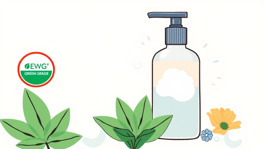 민감성 피부를 위한 안전한 선택 (illustration 스타일)