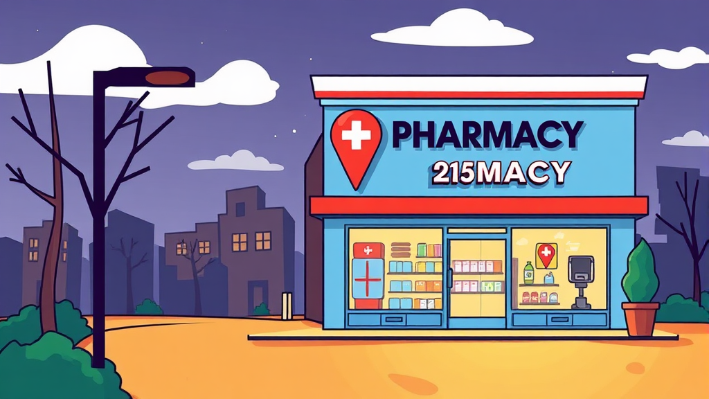 급할 때 꼭 필요한 정보: 24시간 약국 찾는 3가지 방법 (cartoon 스타일)