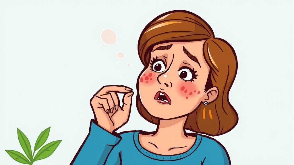 부작용 및 주의사항 (cartoon 스타일)