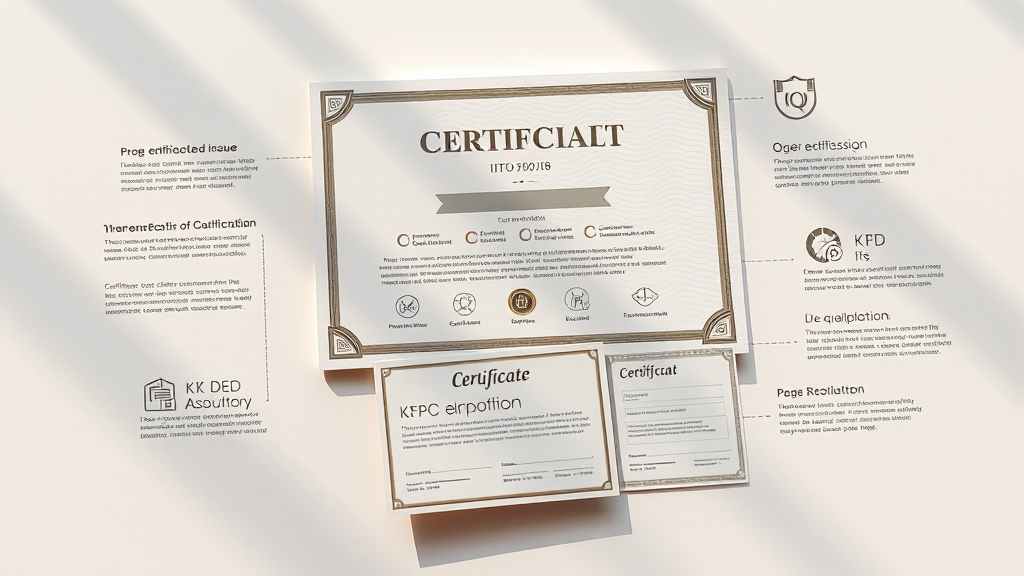 ITQ 자격증 조회 및 발급 (realistic 스타일)