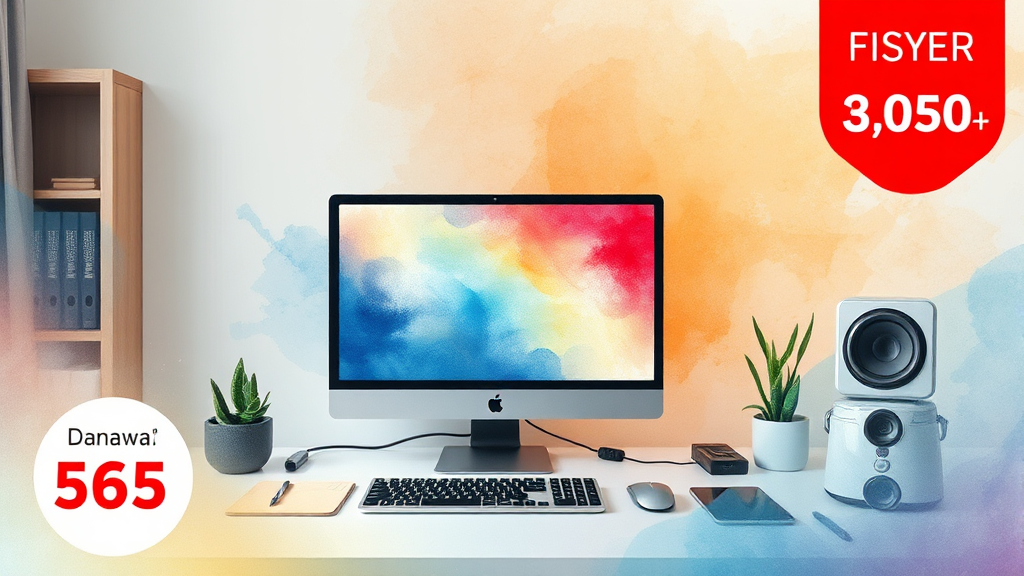 PC 활용 목적별 맞춤 견적 (watercolor 스타일)