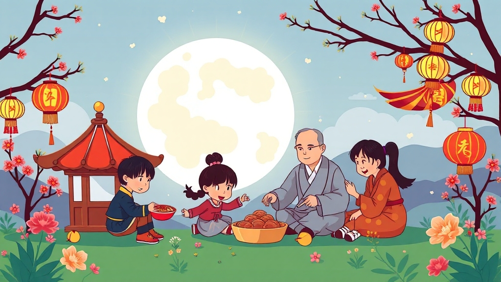 상황별 추석 인사말 (cartoon 스타일)