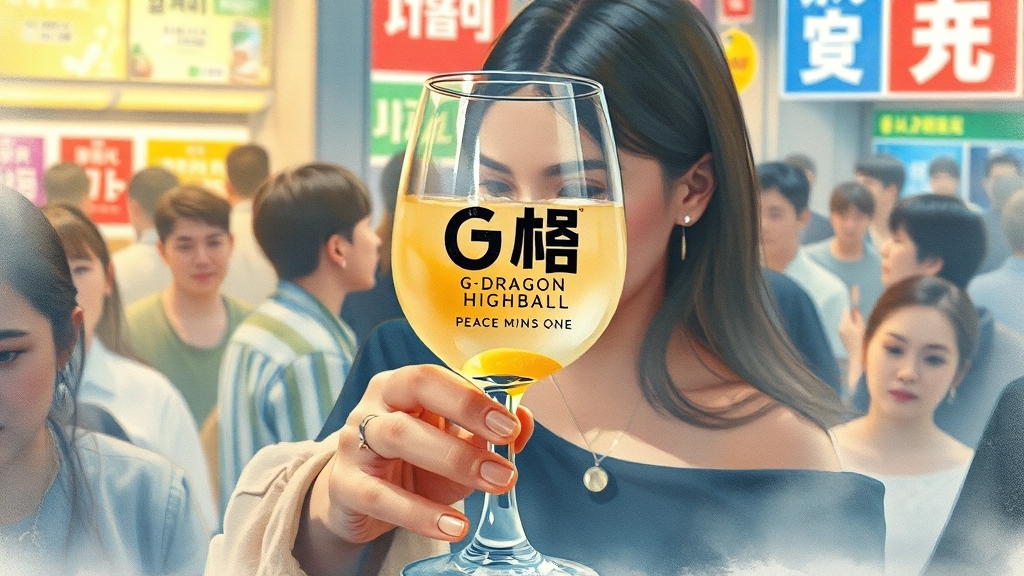 특별한 만남, 지드래곤 하이볼 탄생 (watercolor 스타일)
