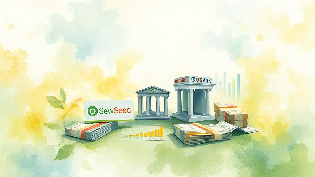 은행별 조건, 꼼꼼히 비교해 보세요! (watercolor 스타일)