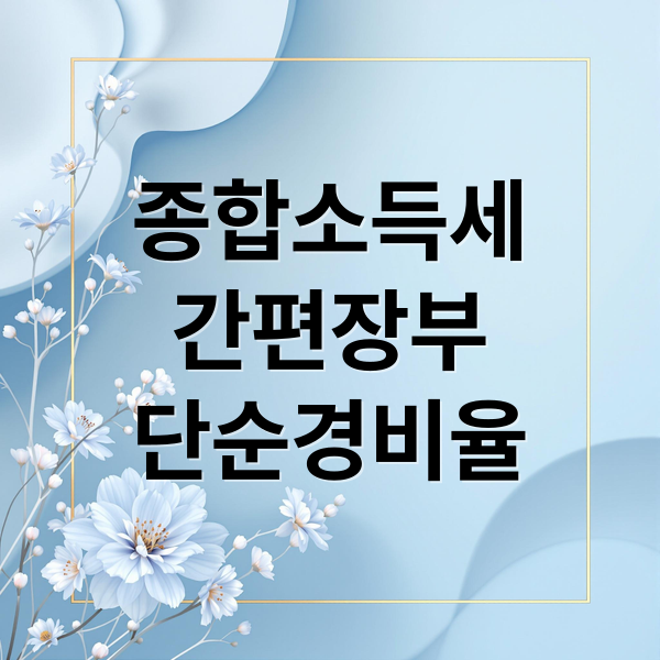 종합소득세
간편장부
단순경비율 (종합소득세 간편장부 단순경비율 비교)
