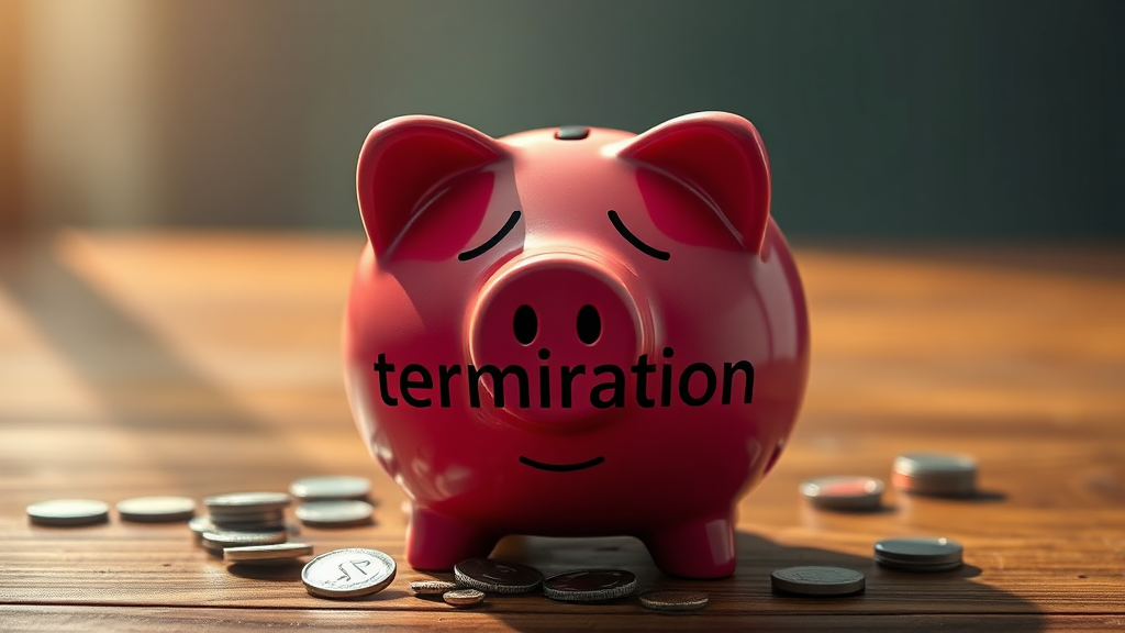 중도 해지 시 불이익 (realistic 스타일)