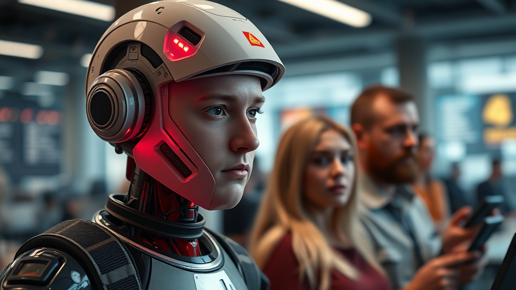 AI 검색의 한계와 문제점 (realistic 스타일)