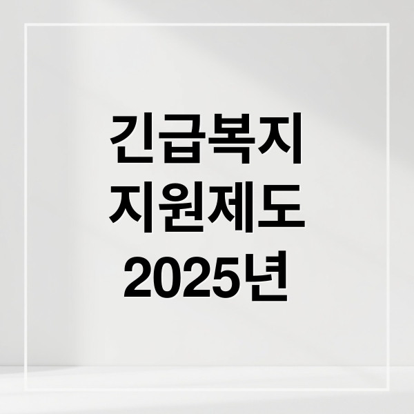 긴급복지
지원제도
2025년 (긴급복지지원 신청 방법)
