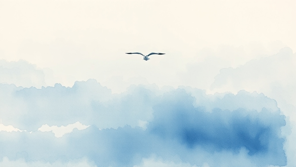 갈매기 꿈 해몽, 더 깊이 이해하기 (watercolor 스타일)