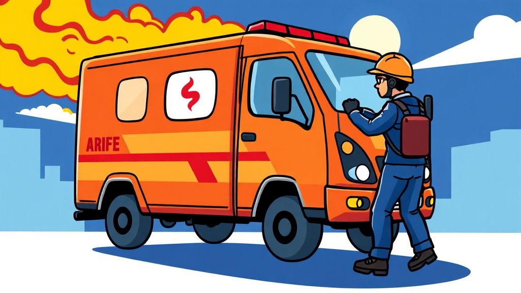 삼성화재 긴급출동 전화번호와 운영 시간 (cartoon 스타일)