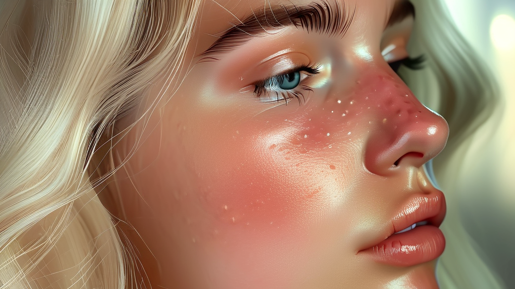 비립종과 유사한 피부 병변 감별하기 (realistic 스타일)