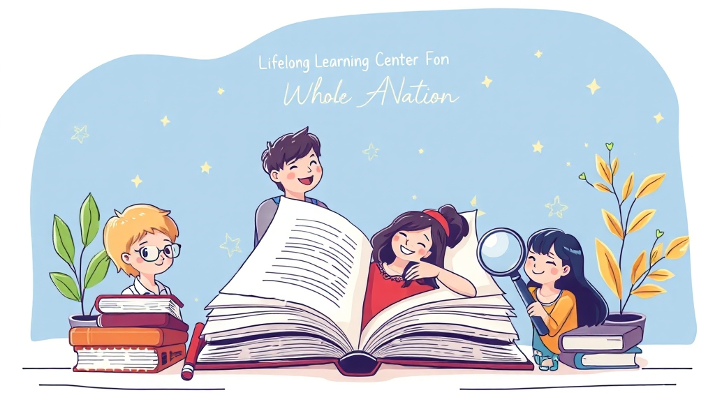 온국민평생배움터란? (illustration 스타일)