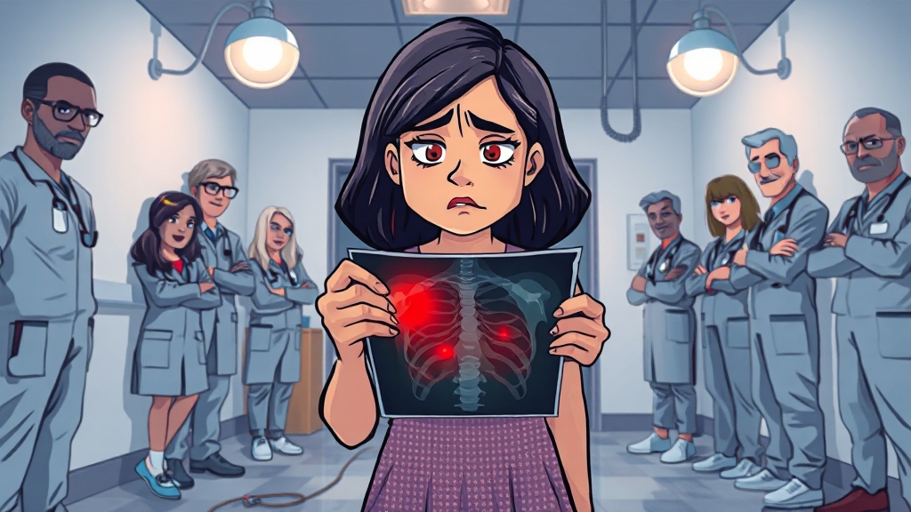 병원 방문 시점 (cartoon 스타일)