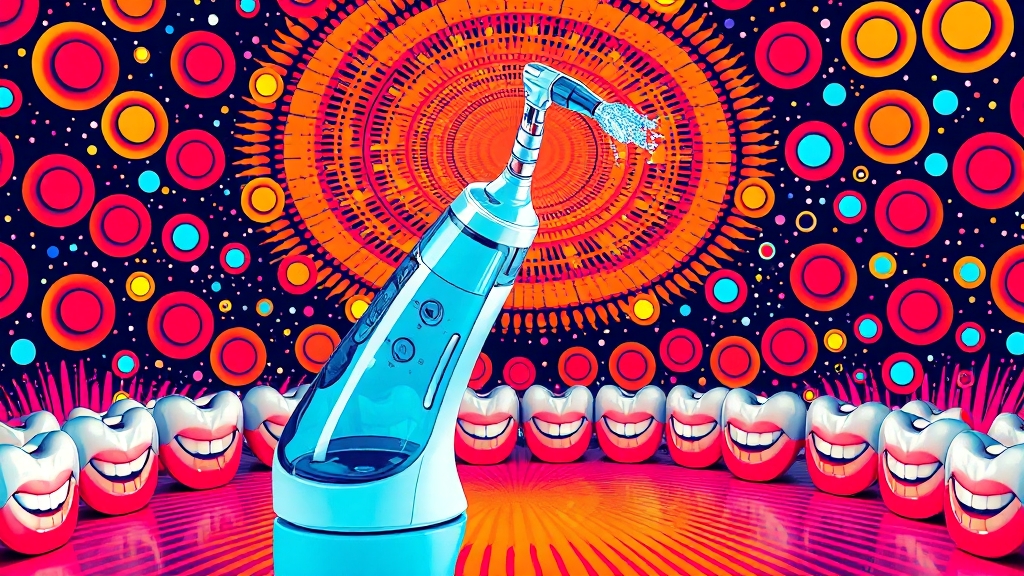 구강세정기 사용 후기 & 관리 팁 (popart 스타일)