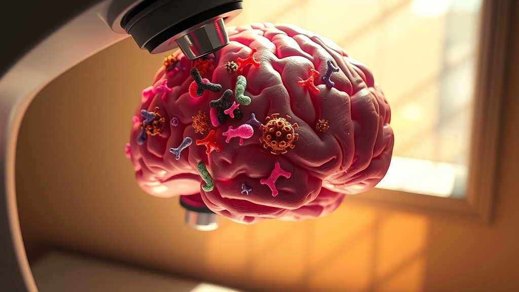 뇌수막염 주요 원인 (realistic 스타일)