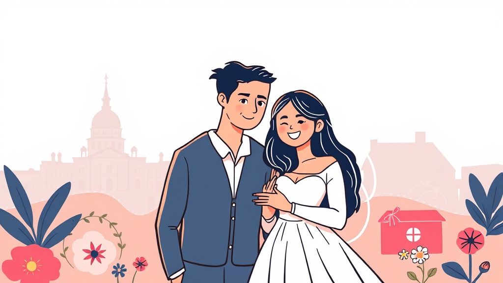 신혼부부 혜택, 무엇이 있을까? (illustration 스타일)