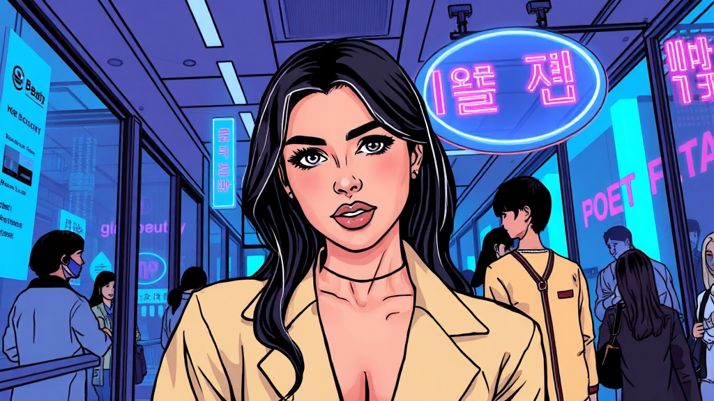 K-뷰티 의료 관광 시장 현황 (illustration 스타일)