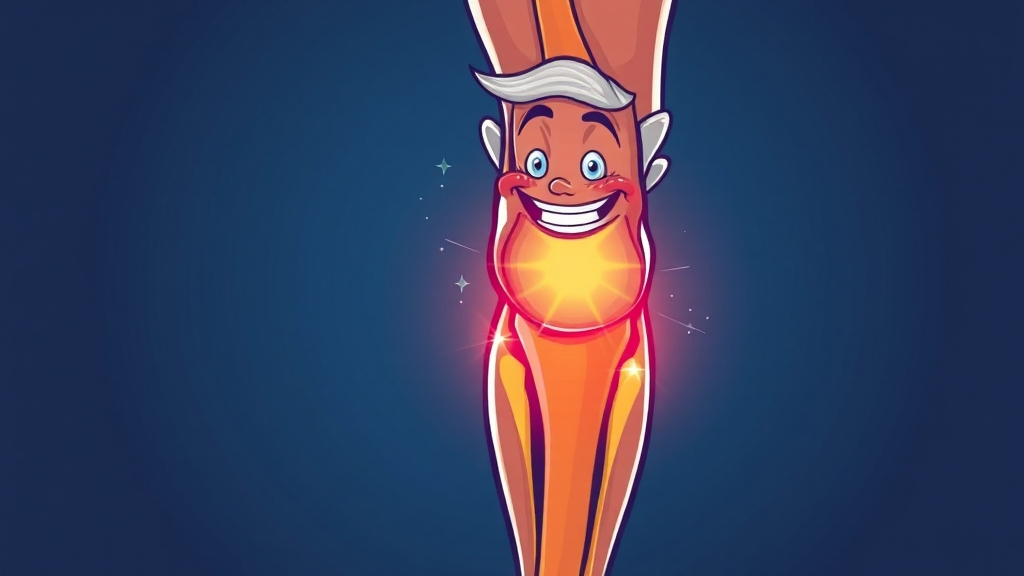 관절 건강 관리의 중요성 및 예방 (cartoon 스타일)