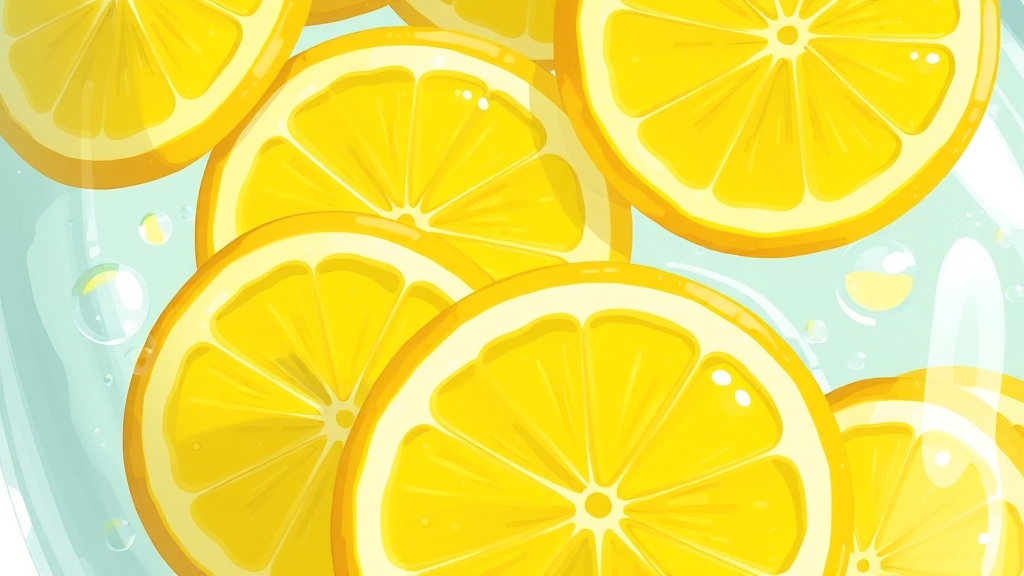 집에서 만드는 레몬수 레시피 (cartoon 스타일)