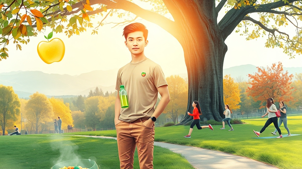 췌장암 예방을 위한 생활 습관 (watercolor 스타일)