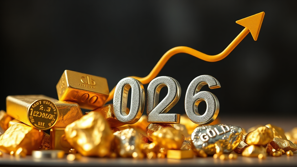 2026년 금/은 가격 전망 (realistic 스타일)