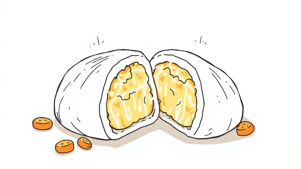 상하이 버터떡, 왜 이렇게 인기일까요? (illustration 스타일)