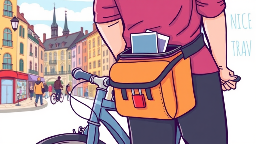 소매치기 예방: 여행 전 준비사항 (cartoon 스타일)