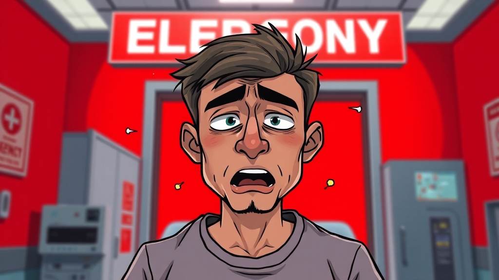 실데나필의 부작용과 대처법 (cartoon 스타일)