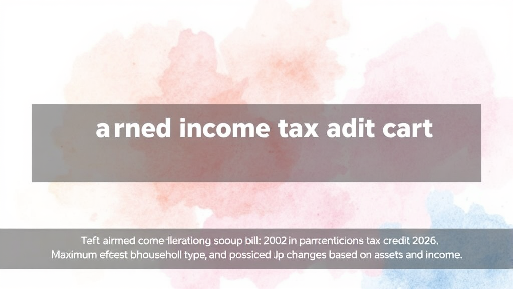 2026년 근로장려금 지급 금액 알아보기 (watercolor 스타일)